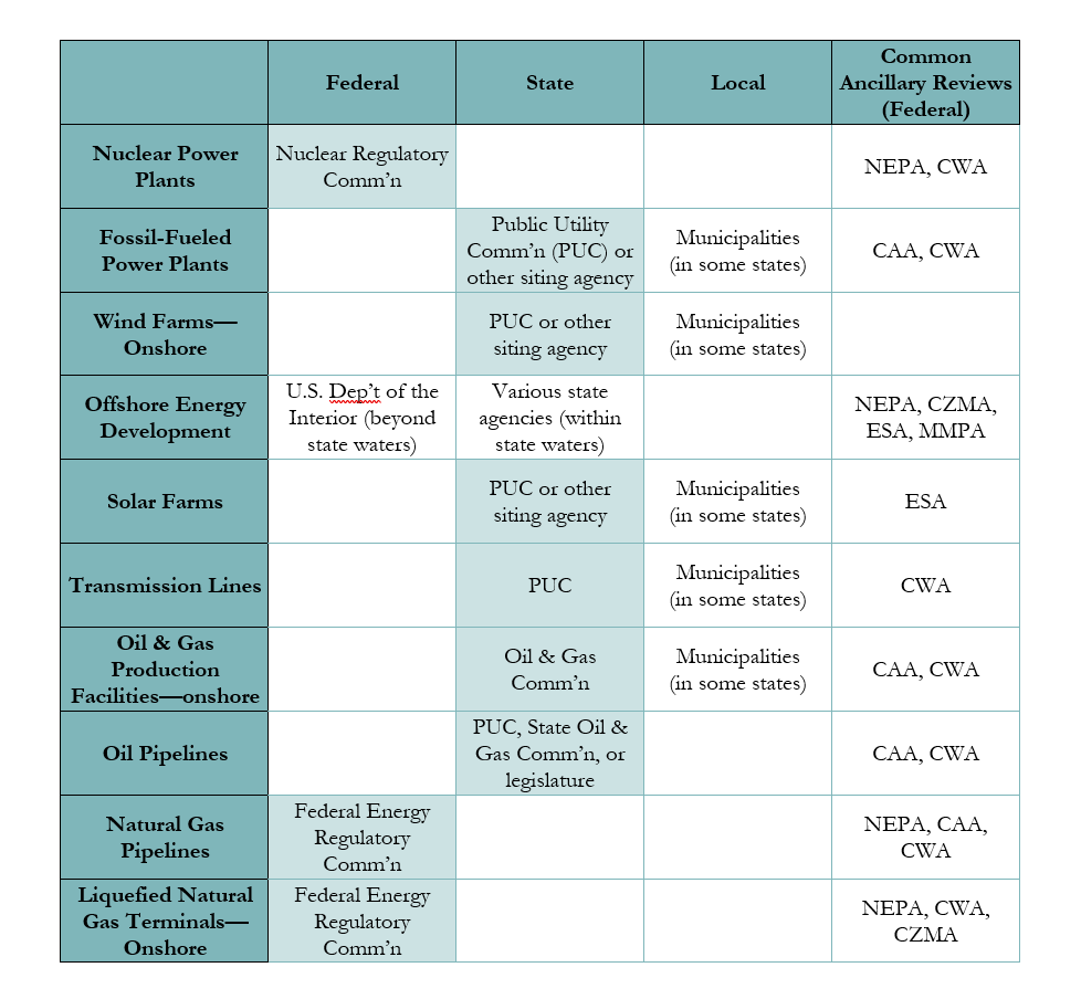 Energy project siting authority—lead agency