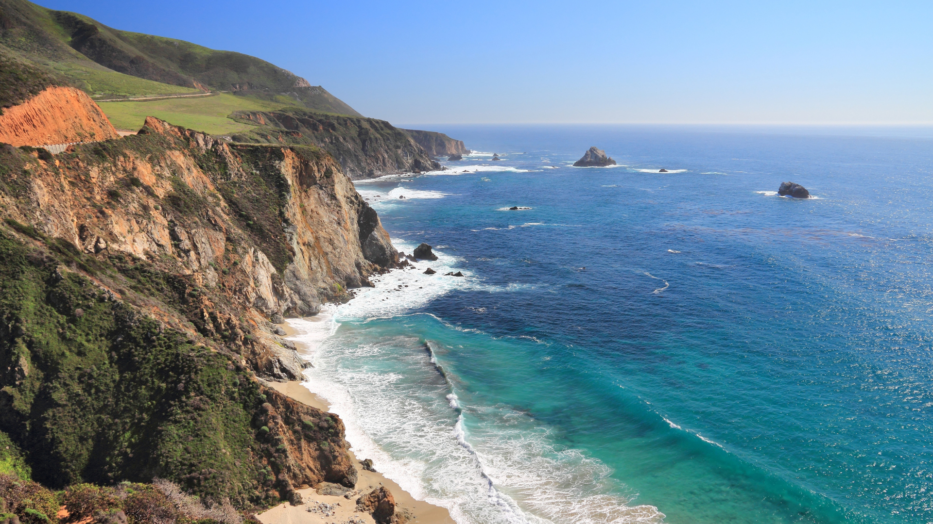 Photo of California's coastline.