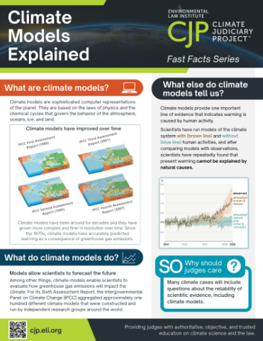 Small image of the Climate Models Explained fact sheet