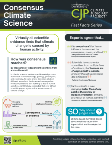 Small image of the Consensus Climate Science fact sheet
