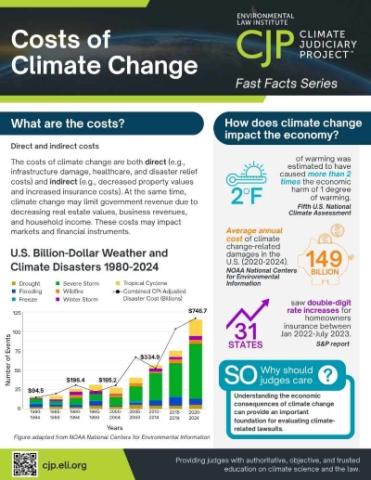 Small image of the Costs of Climate Change fact sheet.
