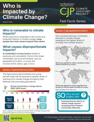 Small image of the Who is Impacted by Climate Change fact sheet